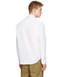 Maison Margiela White Contrast Collar Shirt