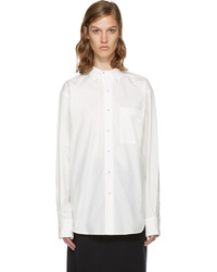 Enfold White Cotton Shirt