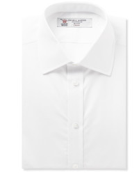 Turnbull & Asser White Double Cuff Cotton Shirt