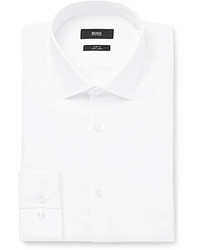 Hugo Boss White Jeldrik Slim Fit Cotton Shirt
