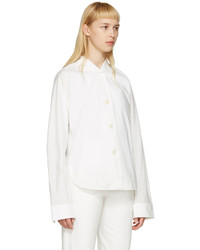 Lemaire White Kimono Sleeve Shirt