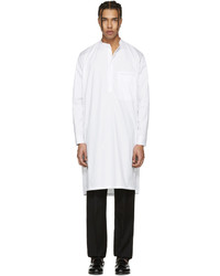 Lemaire White Long Poplin Shirt