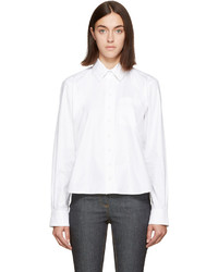 Carven White Long Sleeve Shirt