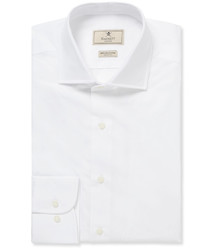 Hackett White Mayfair Slim Fit Cotton Poplin Shirt
