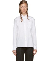 Valentino White Rockstud Collar Shirt