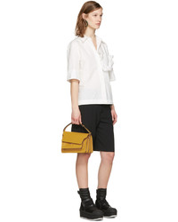 Marni White Ruffle Pocket Shirt