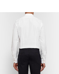 Paul Smith White Slim Fit Contrast Cuff Cotton Poplin Shirt