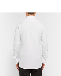Saint Laurent White Slim Fit Cotton Poplin Shirt