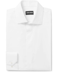 Giorgio Armani White Slim Fit Cotton Shirt