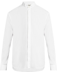 Saint Laurent Wing Collar Cotton Poplin Shirt