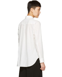 Y's Ys White Double Layer Shirt