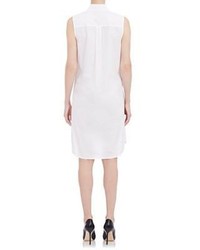 Thakoon Addition Band Front Poplin Shirtdress Colorless