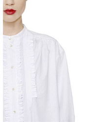 Antonio Marras Ruffled Cotton Poplin Shirt Dress