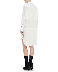 Burberry X Barneys New York Embroidered Tulle Cotton Shirtdress
