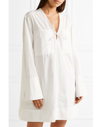 Tomas Maier Cotton Poplin Shirt Dress White