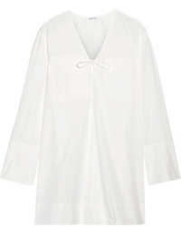 Tomas Maier Cotton Poplin Shirt Dress White