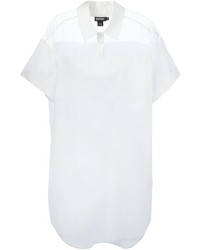 DKNY Sheer Yoke Shirt Dress