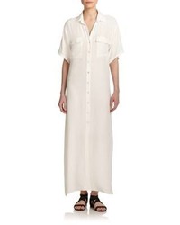 Frame Le Cotton Maxi Shirt Dress