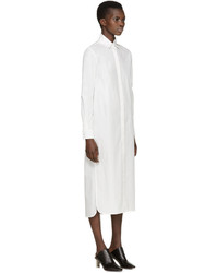 Rosetta Getty Ivory Poplin Shirt Dress