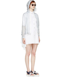 Mm6 Maison Margiela White Linen Shirt Dress