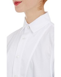 Yohji Yamamoto Pour Homme Drop Waist Oversize Shirtdress White