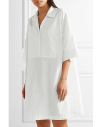 Acne Studios Sena Cotton Poplin Shirt Dress White