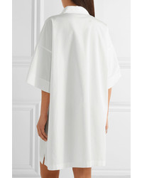 Acne Studios Sena Cotton Poplin Shirt Dress White