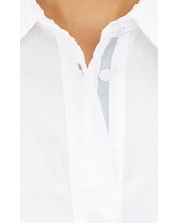 Alexander Wang T By Ripstop Shirtdress White