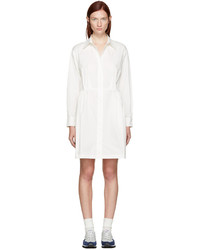 Edit White Cotton Shirt Dress