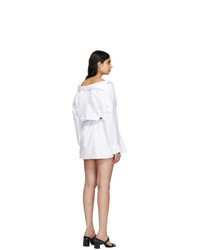 Alexander Wang White Mini Shirt Dress