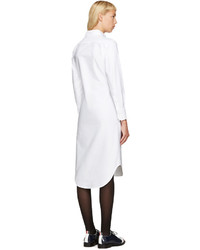 Thom Browne White Oxford Shirt Dress