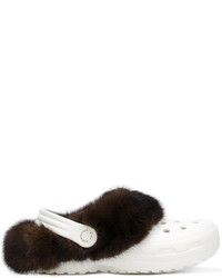 Christopher Kane Fur Croc Shoes
