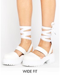 Asos Oblong Wide Fit Chunky Heels