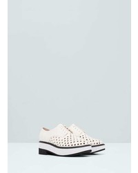 Mango Outlet Perforated Shoes