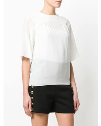 Chloé Cropped Sleeve Blouse