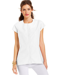 Ny Collection Short Sleeve High Low Blouse