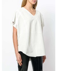 Drome Oversized Perforated Blouse