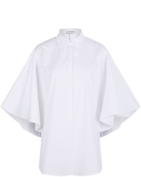 Comun White Short Sleeve Trapeze Shirt