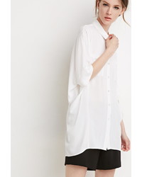 Forever 21 Contemporary Oversized Button Back Shirt