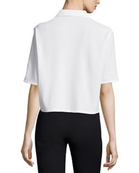 Opening Ceremony Glide Short Sleeve Boxy Top White