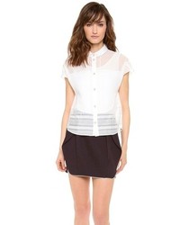 O2nd Robin Patched Shirt With Camisole