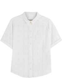 Burberry Sheer Check Cotton Shirt