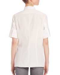 Acne Studios Short Sleeve Cotton Poplin Shirt