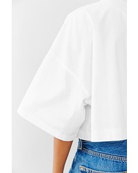 Lucca Couture Square Cropped Button Down Shirt