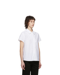 A.P.C. White Marina Short Sleeve Shirt