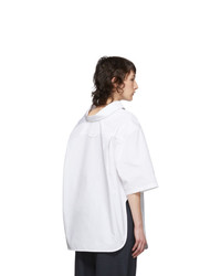 Balenciaga White Swing Short Sleeve Shirt
