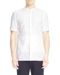 Helmut Lang Band Collar Short Sleeve Shirt