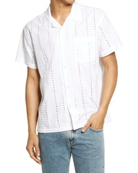 Obey Baxter Short Sleeve Organic Cotton Button Up Camp Shirt