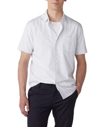 Rodd & Gunn Beethams Original Fit Dot Print Short Sleeve Button Up Shirt In Snow At Nordstrom
