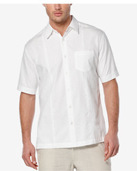Cubavera Big And Tall Seersucker Embroidered Short Sleeve Shirt